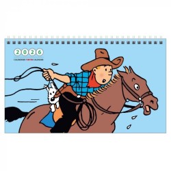 Tintin - Liten vägg/bordskalender 21x13cm 2026