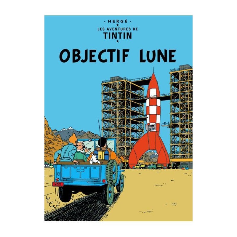Poster - Tintin Objectif Lune - Månen tur och retur (del 1) Poster - Tintin Objectif Lune - Månen tur och retur (del 1)