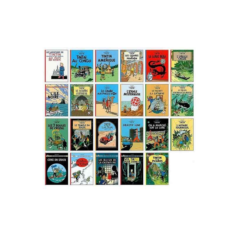 Tintin - 26 Vykort - Alla albumframsidor plus 3 extra exklusiva kort